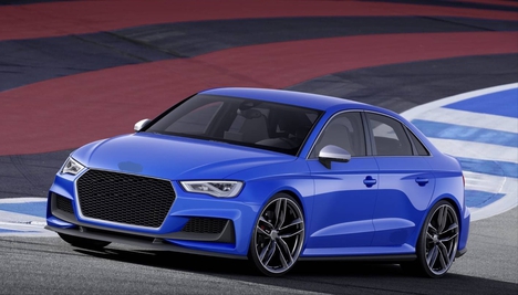 AUDI A3 SEDAN 2013-2016 IÇIN UYUMLU RS3 ÖN TAMPON SETI (SEDAN) - SIS YUVASIZ MODEL